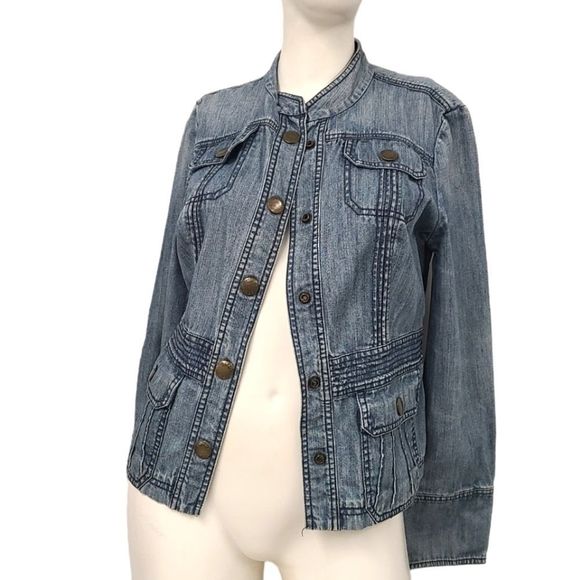 Vintage 90's Tommy Hilfiger Jean Jacket size Medium - Picture 2 of 9